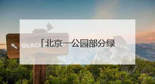 北京一公园部分绿地被淹，回应：地下水位上涨所致